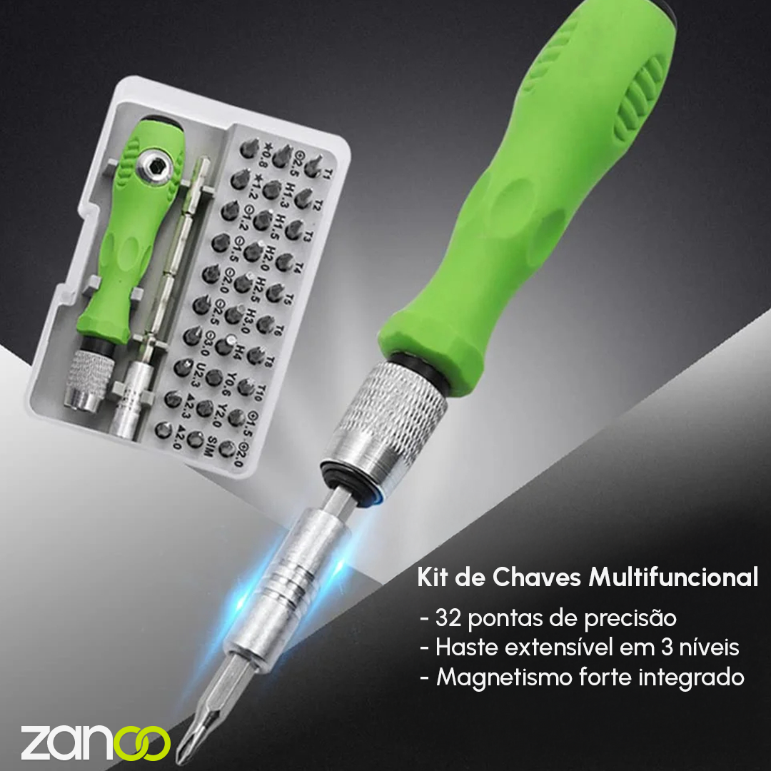 Kit de Chave de Precisão 32 em 1